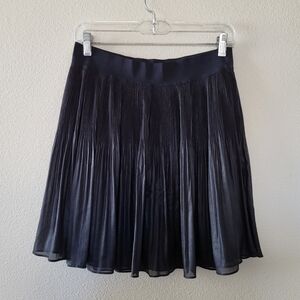 Free People Black Metallic Mini Skirt sz L
